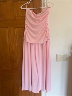 NWT Zara Strapless Midi Dress